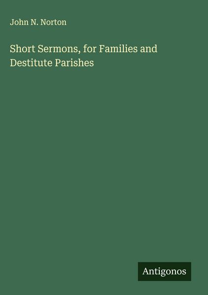 Produktbild: Short Sermons, for Families and Destitute Parishes