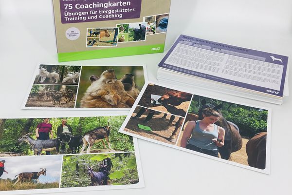 Produktbild: 75 Coachingkarten &Uuml;bungen f&uuml;r tiergest&uuml;tztes Training und Coaching