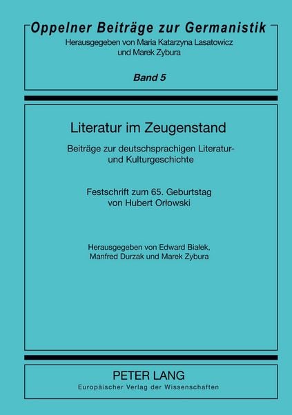 Produktbild: Literatur im Zeugenstand