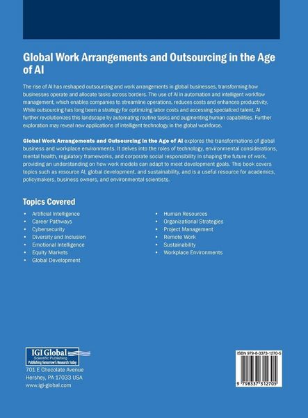 Produktbild: Global Work Arrangements and Outsourcing in the Age of AI