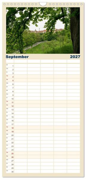 Produktbild: Familienplaner 2027 - Ein Spaziergang durch Rothenburg ob der Tauber mit 5 Spalten (Wandkalender, 21 x 45 cm) CALVENDO