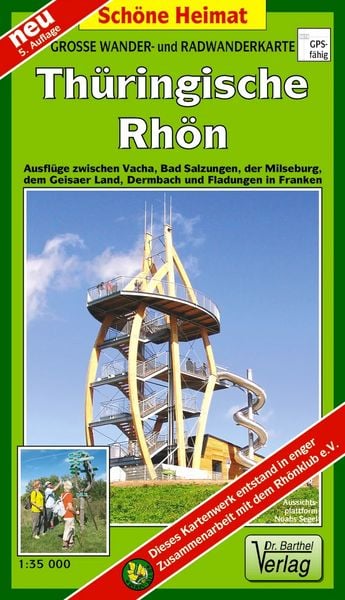 Große Radwander- und Wanderkarte Thüringische Rhön, Sonstige von Verlag Barthel, Barthel, A, 978-3-89591-134-7
