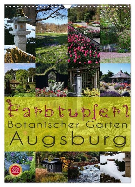 Produktbild: Farbtupferl - Botanischer Garten Augsburg (Wandkalender 2026 DIN A3 hoch), CALVENDO Monatskalender