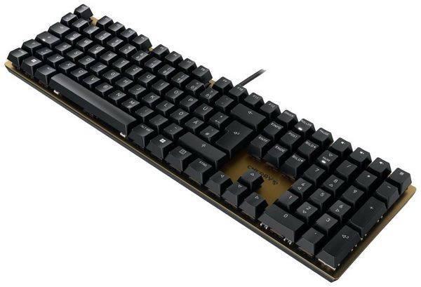 Produktbild: CHERRY KC 200 MX Kabelgebunden Tastatur Deutsch, QWERTZ Schwarz, Bronze