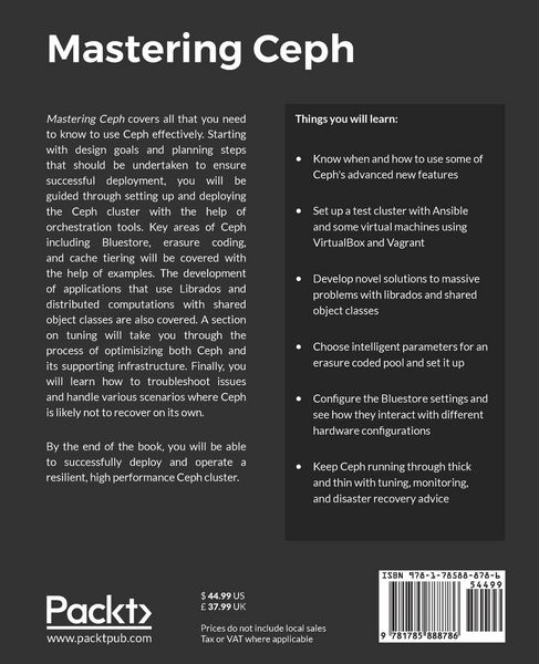 Produktbild: Mastering Ceph