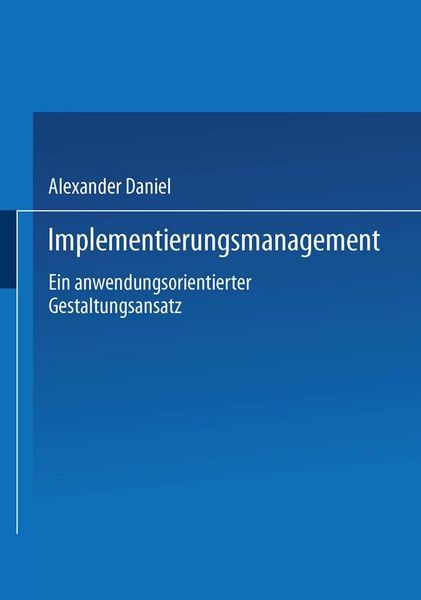 Produktbild: Implementierungsmanagement