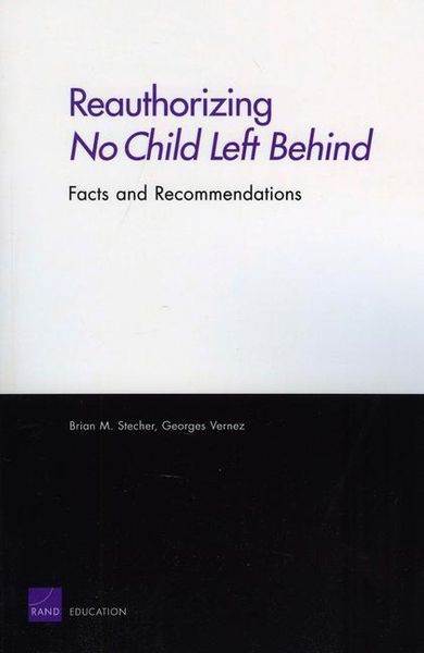 Produktbild: Reauthorizing No Child Left Behind: Facts and Recommendations