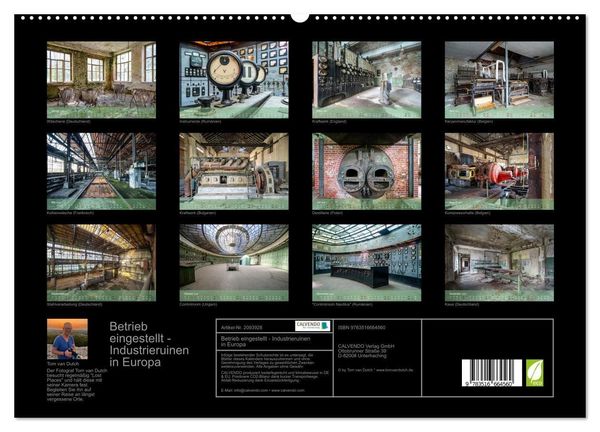 Produktbild: Betrieb eingestellt - Industrieruinen in Europa (hochwertiger Premium Wandkalender 2026 DIN A2 quer), Kunstdruck in Hochglanz
