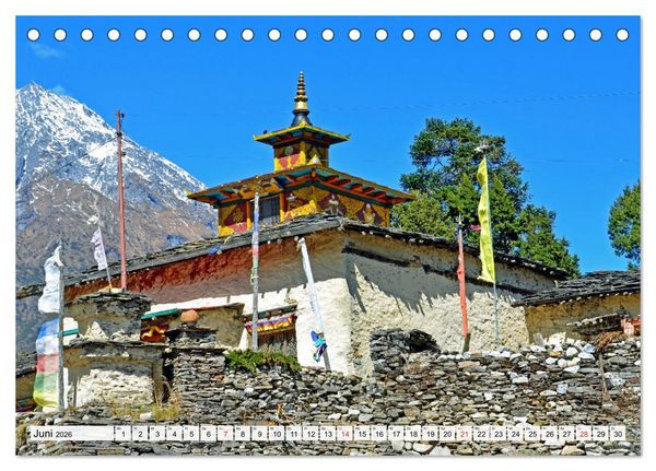Produktbild: BUDDHISMUS in NEPAL (Tischkalender 2026 DIN A5 quer), CALVENDO Monatskalender