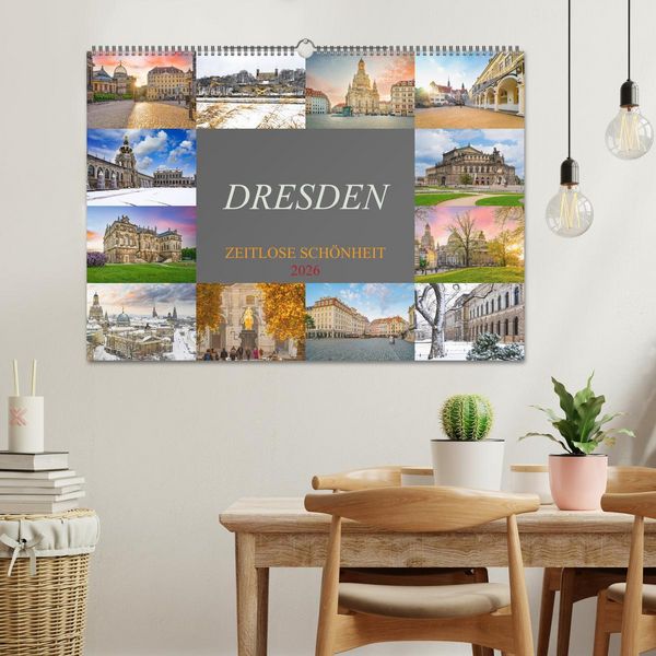 Produktbild: Dresden - zeitlose Sch&ouml;nheit (Wandkalender 2026 DIN A2 quer), CALVENDO Monatskalender
