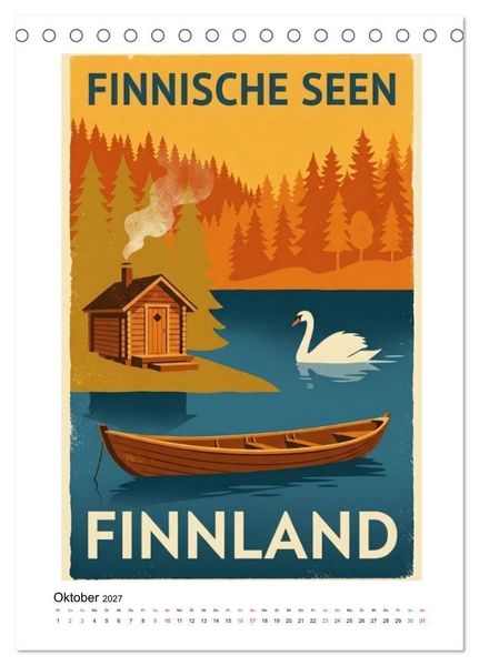 Produktbild: Sehnsucht Skandinavien &ndash; Die Mid-Century Collection (Tischkalender 2027 DIN A5 hoch), CALVENDO Monatskalender