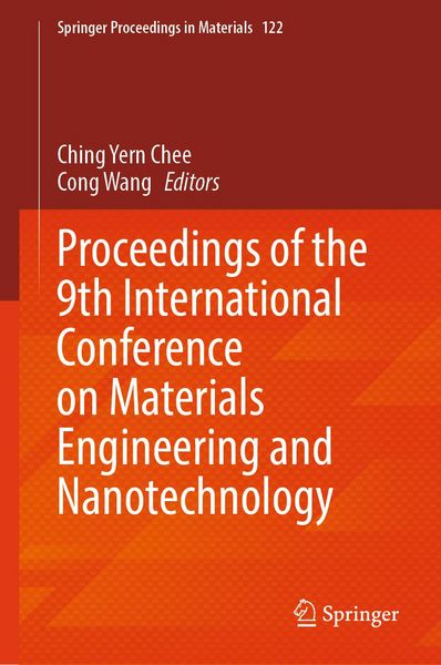 Produktbild: Proceedings of the 9th International Conference on Materials Engineering and Nanotechnology