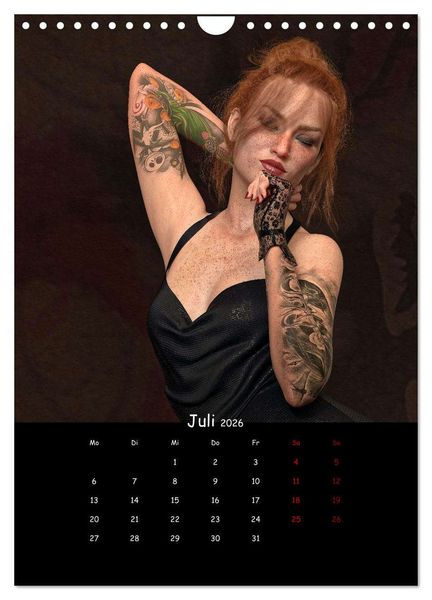 Produktbild: Portraits von t&auml;towierten Frauen (Wandkalender 2026 DIN A4 hoch), CALVENDO Monatskalender