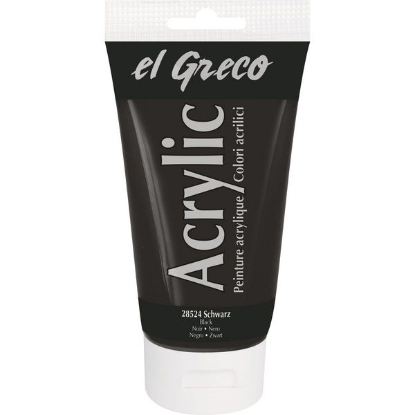 KREUL Acrylfarbe eL Greco schwarz 150ml Tube