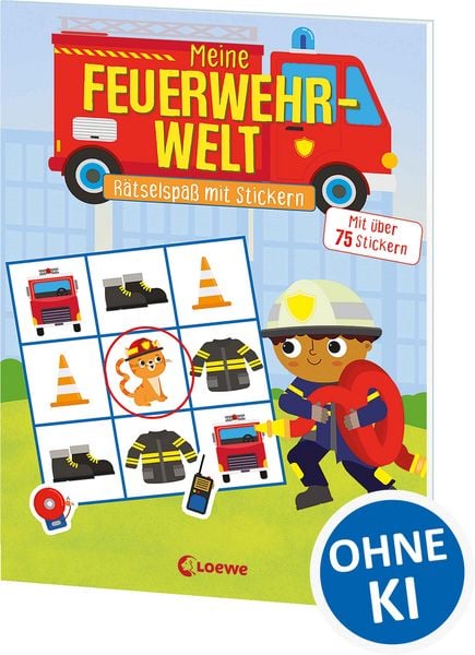 Meine Feuerwehr-Welt - Rätselspaß mit Stickern, Taschenbuch von , Loewe, 978-3-7432-2567-1