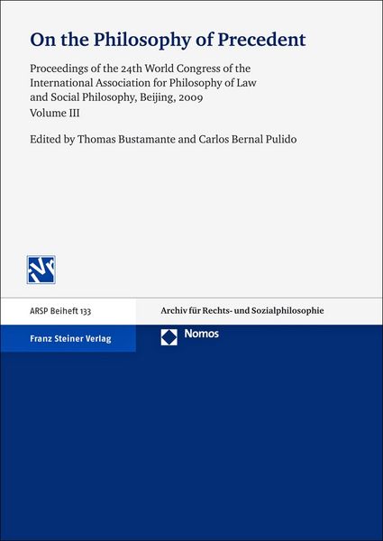 Produktbild: On the Philosophy of Precedent