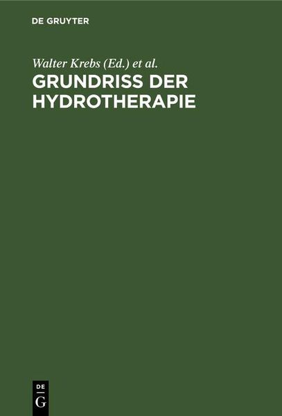 Produktbild: Grundriss der Hydrotherapie