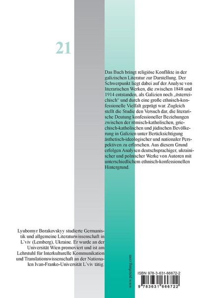 Produktbild: Zwischen Liebe, Verst&auml;ndigung und Hass: Die Darstellung religi&ouml;ser Konflikte in der Literatur Galiziens (1848&ndash;1914)