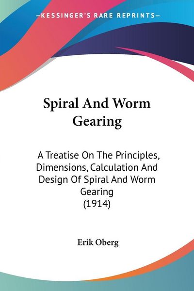 Produktbild: Spiral And Worm Gearing