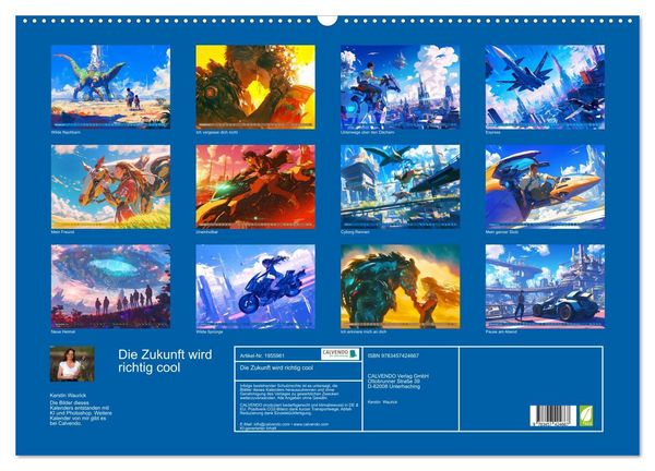 Produktbild: Die Zukunft wird richtig cool (Wandkalender 2026 DIN A2 quer), CALVENDO Monatskalender