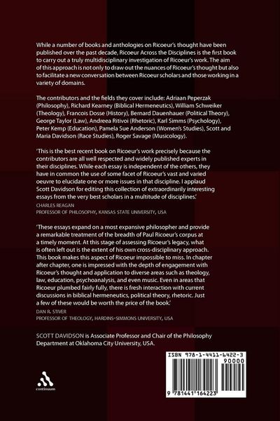 Produktbild: Ricoeur Across the Disciplines