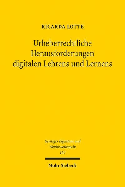 Produktbild: Urheberrechtliche Herausforderungen digitalen Lehrens und Lernens