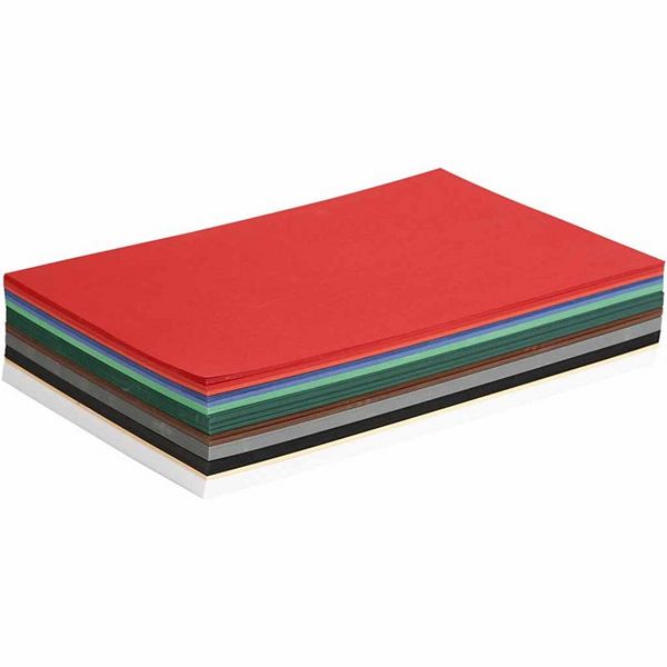 Produktbild: Creativ Company Weihnachts-Karton, A4, Blatt 210x297 mm, 180 g, sortierte Farben, 300 Blatt sortiert