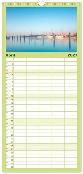 Produktbild: Familienplaner 2027 - So sch&ouml;n ist Ungarn. Sehenswertes am Balaton und in Budapest mit 5 Spalten (Wandkalender, 21 x 45 cm) CALVENDO
