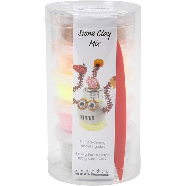 Produktbild: Creativ Company Stone Clay Mix, Harmonie in Rot-Orange
