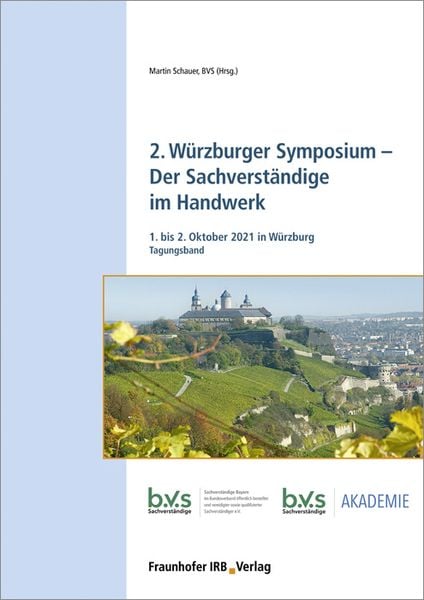 Produktbild: 2. W&uuml;rzburger Symposium - Der Sachverst&auml;ndige im Handwerk