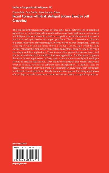 Produktbild: Recent Advances of Hybrid Intelligent Systems Based on Soft Computing