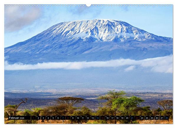 Produktbild: Kilimanjaro - das Dach Afrikas (hochwertiger Premium Wandkalender 2026 DIN A2 quer), Kunstdruck in Hochglanz