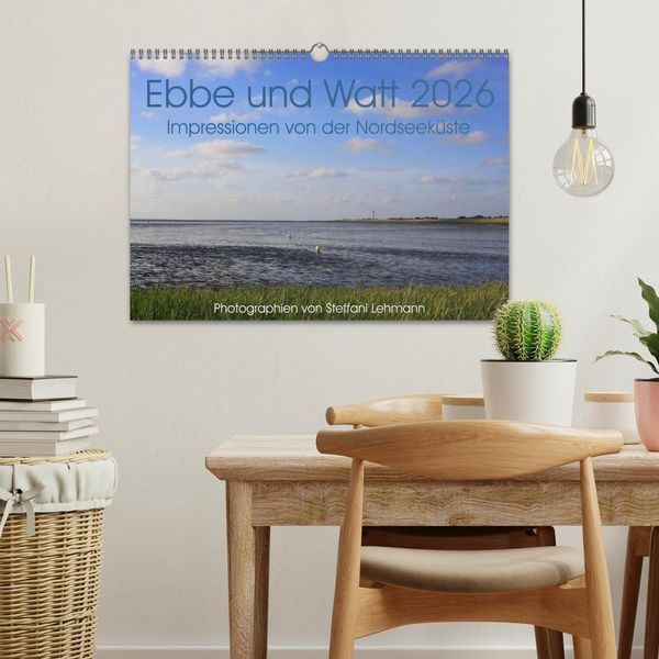 Produktbild: Ebbe und Watt 2026. Impressionen von der Nordseek&uuml;ste (Wandkalender 2026 DIN A3 quer), CALVENDO Monatskalender