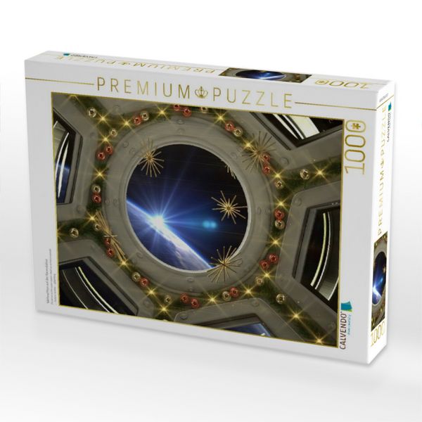 Produktbild: CALVENDO Puzzle Weihnachten auf der Raumstation | 1000 Teile Lege-Gr&ouml;&szlig;e 64x48cm Foto-Puzzle f&uuml;r gl&uuml;ckliche Stunden