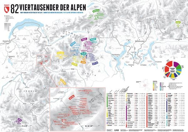 Produktbild: 82 Viertausender der Alpen