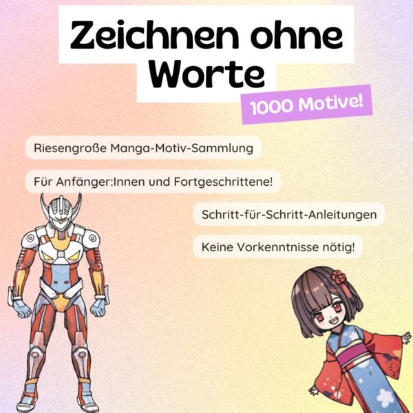 Produktbild: 1000 Manga Motive zeichnen