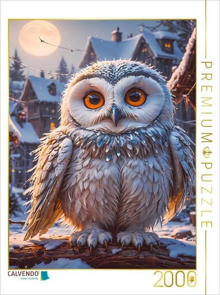Produktbild: CALVENDO Puzzle Die Schneeeule aus Europa | 2000 Teile Lege-Gr&ouml;&szlig;e 90x67cm Foto-Puzzle f&uuml;r gl&uuml;ckliche Stunden