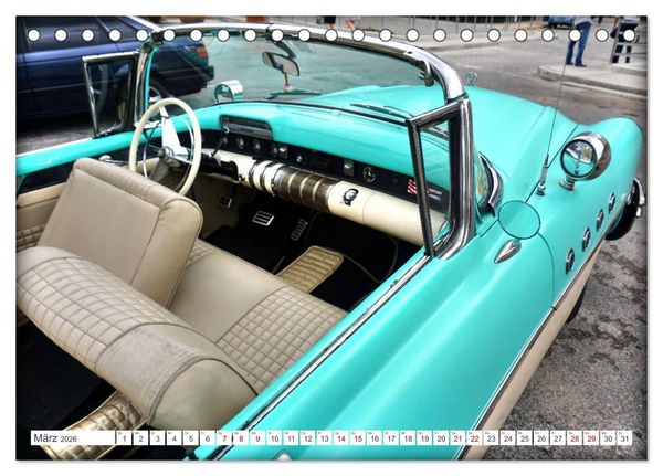 Produktbild: Traum in T&uuml;rkis - Buick Super 50 (Tischkalender 2026 DIN A5 quer), CALVENDO Monatskalender