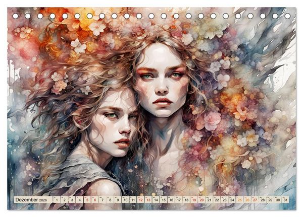 Produktbild: Wilde Ladys (Tischkalender 2026 DIN A5 quer), CALVENDO Monatskalender