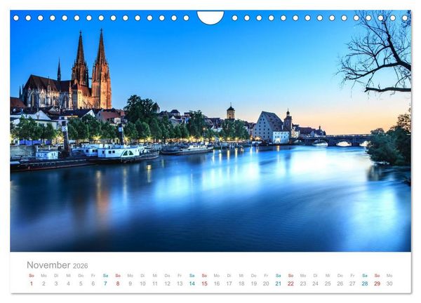 Produktbild: Regensburg - Welterbestadt an der Donau (Wandkalender 2026 DIN A4 quer), CALVENDO Monatskalender