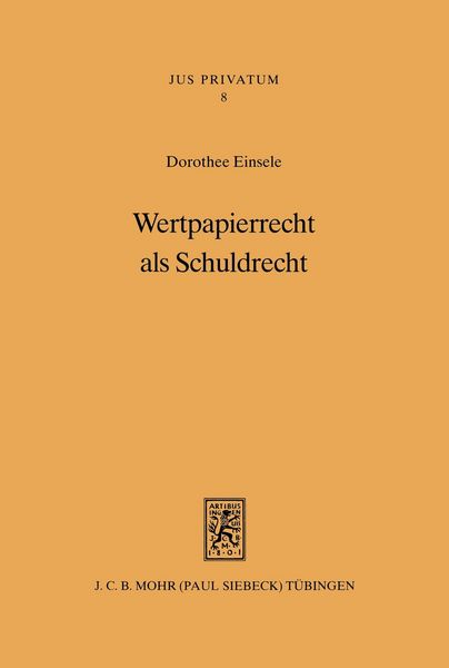 Produktbild: Wertpapierrecht als Schuldrecht