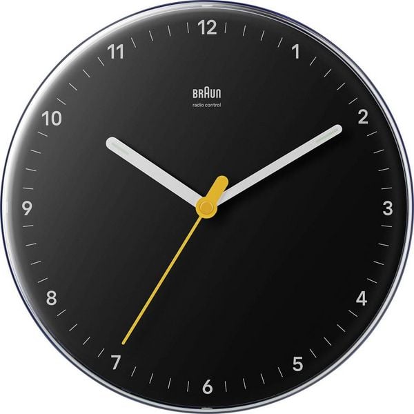 Produktbild: Braun 67684 Funk Wanduhr 230 mm Schwarz