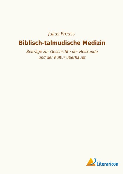 Produktbild: Biblisch-talmudische Medizin