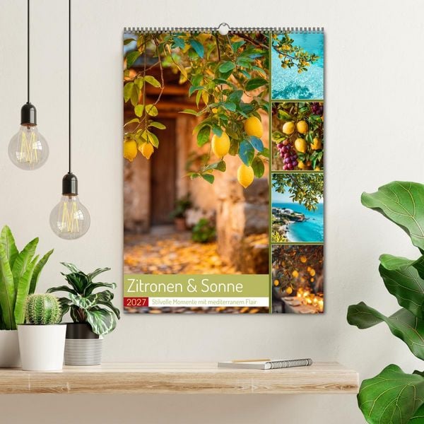 Produktbild: Zitronen & Sonne (Wandkalender 2027 DIN A2 hoch), CALVENDO Monatskalender