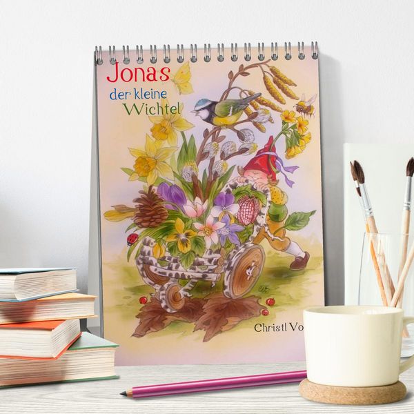 Produktbild: Jonas der kleine Wichtel (Tischkalender 2026 DIN A5 hoch), CALVENDO Monatskalender