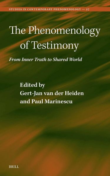 Produktbild: The Phenomenology of Testimony