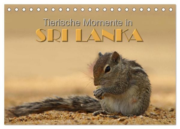Produktbild: Sri Lanka - Tierische Momente (Tischkalender 2026 DIN A5 quer), CALVENDO Monatskalender