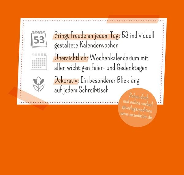 Produktbild: Mini-Wochenkalender 365 Tage Sonne im Herzen 2027