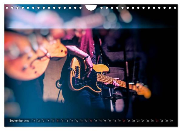 Produktbild: Gitarren - Live (Wandkalender 2026 DIN A4 quer), CALVENDO Monatskalender