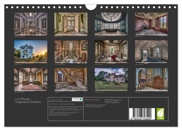 Produktbild: Lost Places - vergessene Sch&auml;tze (Wandkalender 2026 DIN A4 quer), CALVENDO Monatskalender
